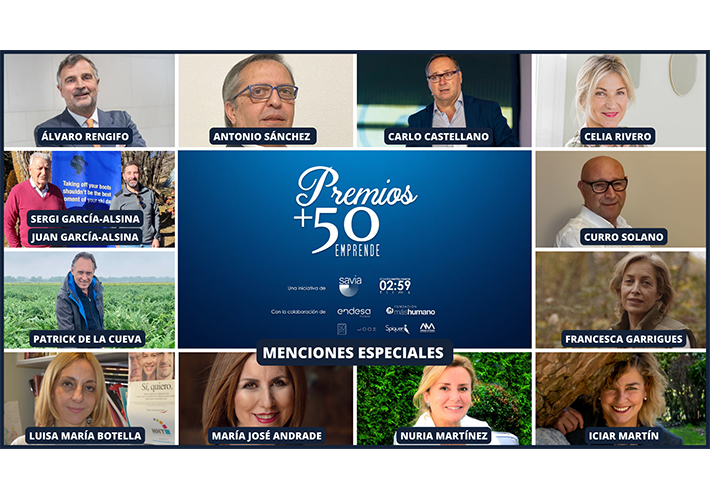 Foto La III Edición de los Premios +50 Emprende selecciona sus diez proyectos finalistas impulsados por emprendedores senior.